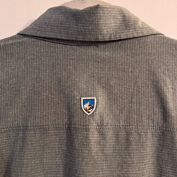 Kuhl OPTIMIZR Short Sleeve Tapered Fit Men’s Shirt Gray Sz Medium UV Protection - Picture 6 of 9